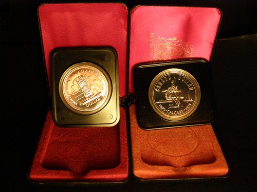 Silberdollar canada 1975 - 2x,