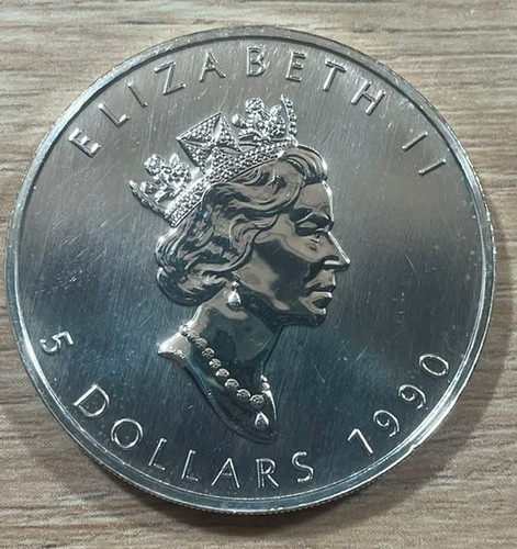 Maple leaf dollar 1990 - maple, 5