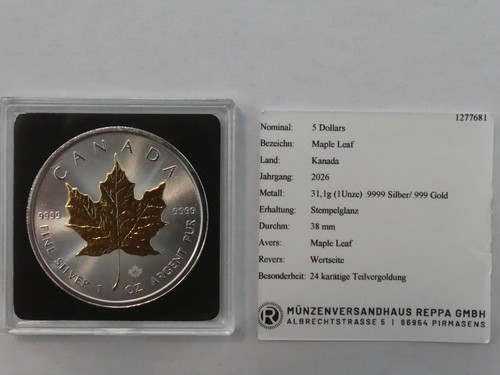 Kanada dollars maple - 5, leaf