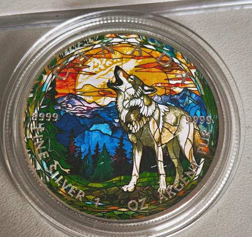 Kanada 2024 wolf silber - wolf, oz