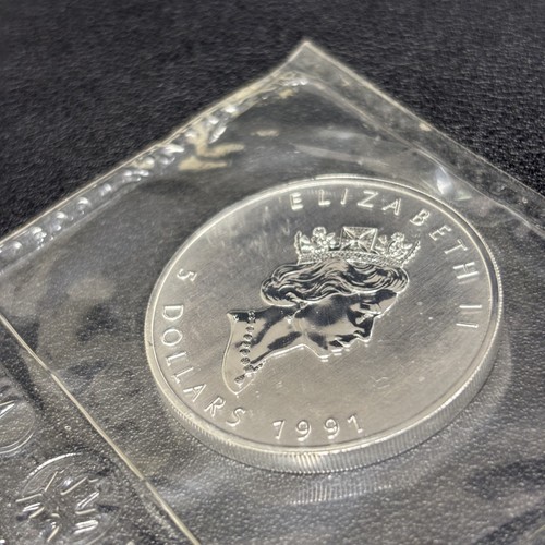 Münze maple leaf silber - oz,