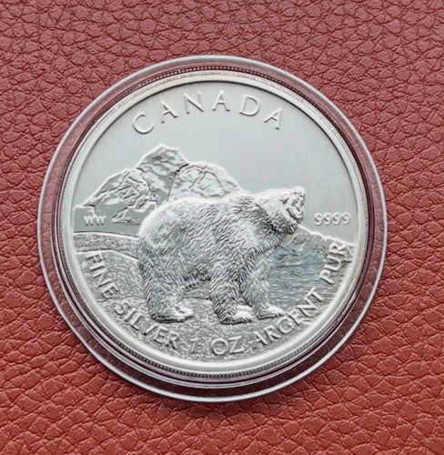 Silbermünze canada dollar - canada,,